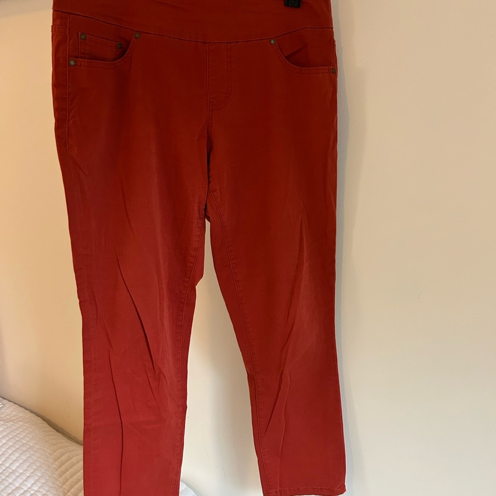 red jag jeans high rise slim ankle pants size‎ 14